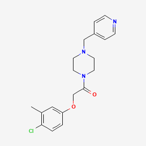 2-(4-Chloro-3-methylphenoxy)-1-[4-(pyridin-4-ylmethyl)piperazin-1-yl]ethanone