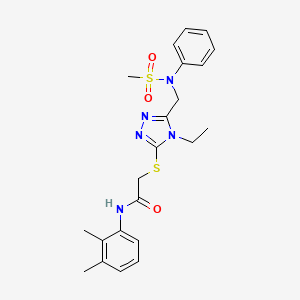 N-(2,3-dimethylphenyl)-2-[(4-ethyl-5-{[(methylsulfonyl)(phenyl)amino]methyl}-4H-1,2,4-triazol-3-yl)sulfanyl]acetamide