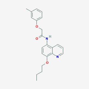 N-(8-butoxyquinolin-5-yl)-2-(3-methylphenoxy)acetamide