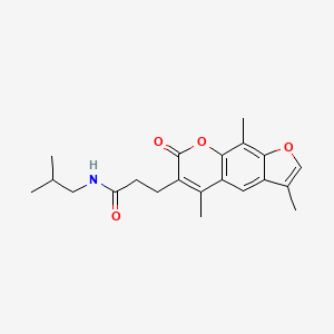 N-isobutyl-3-(3,5,9-trimethyl-7-oxo-7H-furo[3,2-g]chromen-6-yl)propanamide