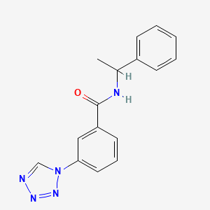 N-(1-phenylethyl)-3-(1H-tetrazol-1-yl)benzamide