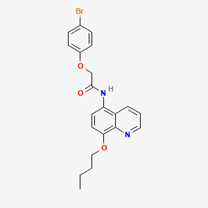 molecular formula C21H21BrN2O3 B11316150 2-(4-bromophenoxy)-N-(8-butoxyquinolin-5-yl)acetamide 