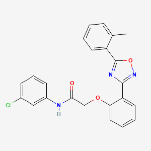 N-(3-chlorophenyl)-2-{2-[5-(2-methylphenyl)-1,2,4-oxadiazol-3-yl]phenoxy}acetamide