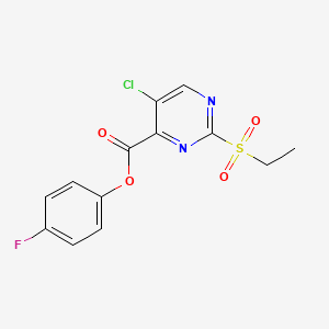 4-Fluorophenyl 5-chloro-2-(ethylsulfonyl)pyrimidine-4-carboxylate