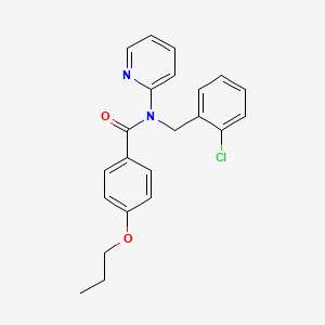 N-(2-chlorobenzyl)-4-propoxy-N-(pyridin-2-yl)benzamide