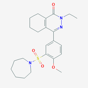 4-[3-(azepan-1-ylsulfonyl)-4-methoxyphenyl]-2-ethyl-5,6,7,8-tetrahydrophthalazin-1(2H)-one