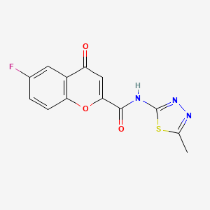 6-fluoro-N-(5-methyl-1,3,4-thiadiazol-2-yl)-4-oxo-4H-chromene-2-carboxamide