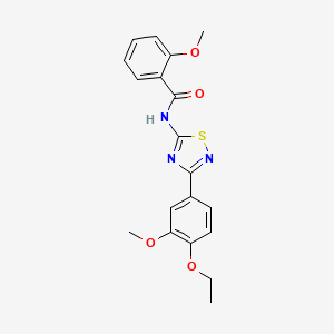 N-[3-(4-ethoxy-3-methoxyphenyl)-1,2,4-thiadiazol-5-yl]-2-methoxybenzamide