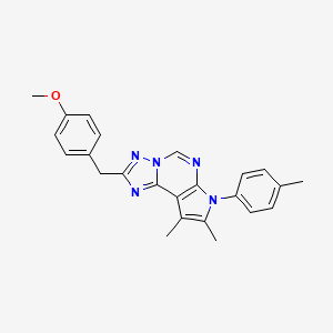 2-(4-methoxybenzyl)-8,9-dimethyl-7-(4-methylphenyl)-7H-pyrrolo[3,2-e][1,2,4]triazolo[1,5-c]pyrimidine