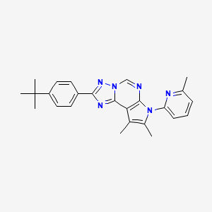 2-(4-tert-butylphenyl)-8,9-dimethyl-7-(6-methylpyridin-2-yl)-7H-pyrrolo[3,2-e][1,2,4]triazolo[1,5-c]pyrimidine