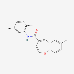 N-(2,5-dimethylphenyl)-7-methyl-1-benzoxepine-4-carboxamide