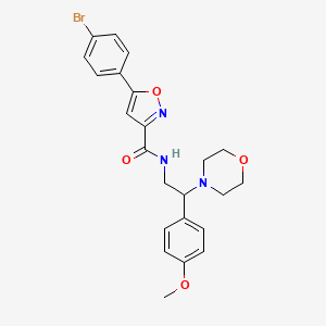 5-(4-bromophenyl)-N-[2-(4-methoxyphenyl)-2-(morpholin-4-yl)ethyl]-1,2-oxazole-3-carboxamide