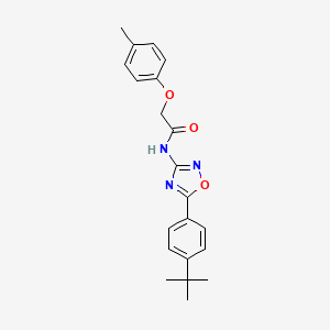 N-[5-(4-tert-butylphenyl)-1,2,4-oxadiazol-3-yl]-2-(4-methylphenoxy)acetamide