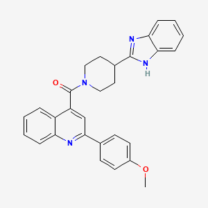 4-{[4-(1H-benzimidazol-2-yl)piperidin-1-yl]carbonyl}-2-(4-methoxyphenyl)quinoline