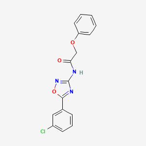 N-[5-(3-chlorophenyl)-1,2,4-oxadiazol-3-yl]-2-phenoxyacetamide