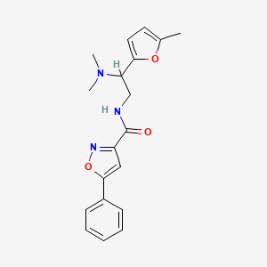 N-[2-(dimethylamino)-2-(5-methylfuran-2-yl)ethyl]-5-phenyl-1,2-oxazole-3-carboxamide