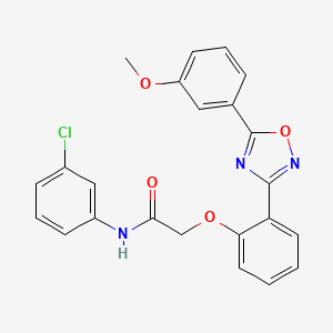 N-(3-chlorophenyl)-2-{2-[5-(3-methoxyphenyl)-1,2,4-oxadiazol-3-yl]phenoxy}acetamide