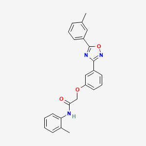 N-(2-methylphenyl)-2-{3-[5-(3-methylphenyl)-1,2,4-oxadiazol-3-yl]phenoxy}acetamide