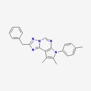 2-benzyl-8,9-dimethyl-7-(4-methylphenyl)-7H-pyrrolo[3,2-e][1,2,4]triazolo[1,5-c]pyrimidine