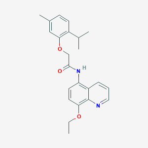 N-(8-ethoxyquinolin-5-yl)-2-[5-methyl-2-(propan-2-yl)phenoxy]acetamide