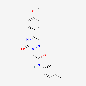 2-[5-(4-methoxyphenyl)-3-oxo-1,2,4-triazin-2(3H)-yl]-N-(4-methylphenyl)acetamide