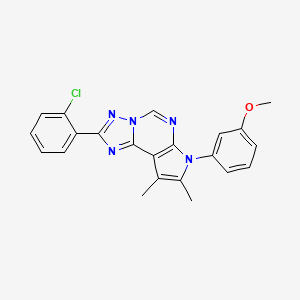 2-(2-chlorophenyl)-7-(3-methoxyphenyl)-8,9-dimethyl-7H-pyrrolo[3,2-e][1,2,4]triazolo[1,5-c]pyrimidine