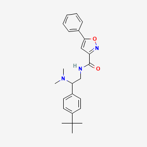 N-[2-(4-tert-butylphenyl)-2-(dimethylamino)ethyl]-5-phenyl-1,2-oxazole-3-carboxamide