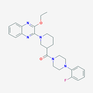 [1-(3-Ethoxyquinoxalin-2-yl)piperidin-3-yl][4-(2-fluorophenyl)piperazin-1-yl]methanone