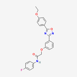 2-{3-[5-(4-ethoxyphenyl)-1,2,4-oxadiazol-3-yl]phenoxy}-N-(4-fluorophenyl)acetamide