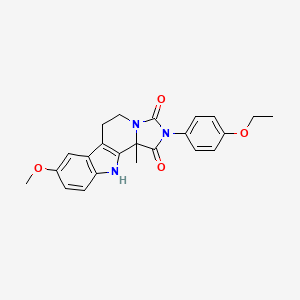 2-(4-Ethoxyphenyl)-8-methoxy-11B-methyl-5,6,11,11B-tetrahydro-1H-imidazo[5,1-A]beta-carboline-1,3(2H)-dione