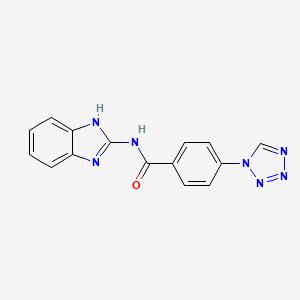 N-(1H-benzimidazol-2-yl)-4-(1H-tetrazol-1-yl)benzamide