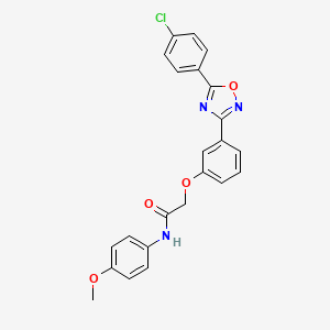 2-{3-[5-(4-chlorophenyl)-1,2,4-oxadiazol-3-yl]phenoxy}-N-(4-methoxyphenyl)acetamide