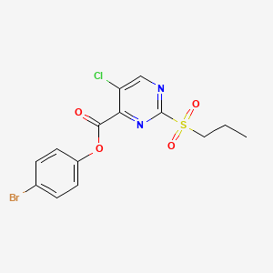 4-Bromophenyl 5-chloro-2-(propylsulfonyl)pyrimidine-4-carboxylate