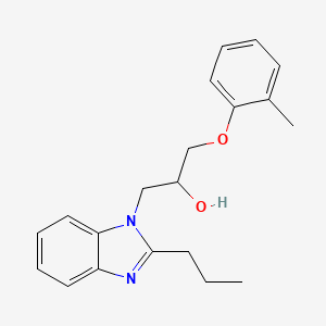 1-(2-methylphenoxy)-3-(2-propyl-1H-benzimidazol-1-yl)propan-2-ol