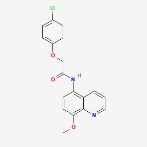 2-(4-chlorophenoxy)-N-(8-methoxyquinolin-5-yl)acetamide