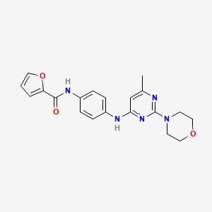 N-(4-((6-methyl-2-morpholinopyrimidin-4-yl)amino)phenyl)furan-2-carboxamide