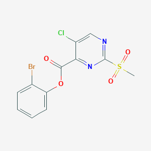 2-Bromophenyl 5-chloro-2-(methylsulfonyl)pyrimidine-4-carboxylate