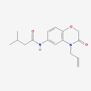 3-methyl-N-[3-oxo-4-(prop-2-en-1-yl)-3,4-dihydro-2H-1,4-benzoxazin-6-yl]butanamide