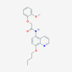 N-(8-butoxyquinolin-5-yl)-2-(2-methoxyphenoxy)acetamide