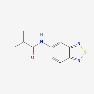 molecular formula C10H11N3OS B11316952 N-(2,1,3-benzothiadiazol-5-yl)-2-methylpropanamide 