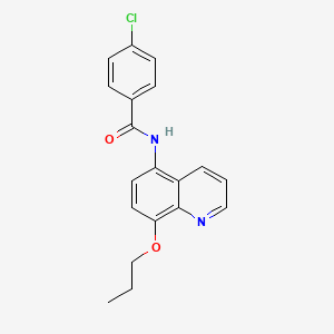 4-chloro-N-(8-propoxyquinolin-5-yl)benzamide