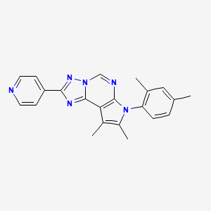 7-(2,4-Dimethylphenyl)-8,9-dimethyl-2-(4-pyridyl)-7H-pyrrolo[3,2-E][1,2,4]triazolo[1,5-C]pyrimidine