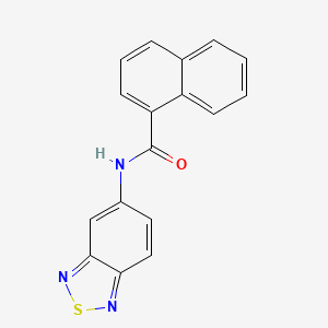 N-(2,1,3-benzothiadiazol-5-yl)naphthalene-1-carboxamide