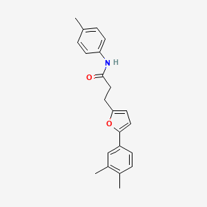 3-[5-(3,4-dimethylphenyl)furan-2-yl]-N-(4-methylphenyl)propanamide