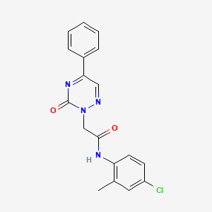 N-(4-chloro-2-methylphenyl)-2-(3-oxo-5-phenyl-1,2,4-triazin-2(3H)-yl)acetamide