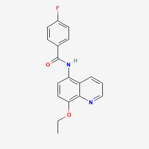 N-(8-ethoxyquinolin-5-yl)-4-fluorobenzamide