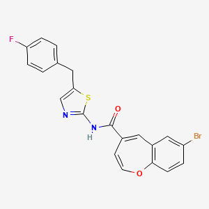 7-bromo-N-[5-(4-fluorobenzyl)-1,3-thiazol-2-yl]-1-benzoxepine-4-carboxamide