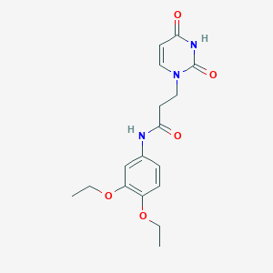 N-(3,4-diethoxyphenyl)-3-(2,4-dioxo-3,4-dihydropyrimidin-1(2H)-yl)propanamide