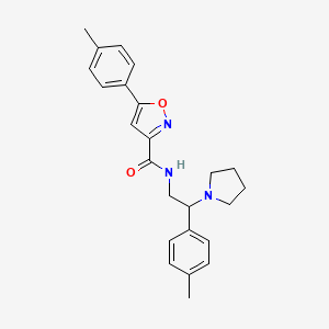 5-(4-methylphenyl)-N-[2-(4-methylphenyl)-2-(pyrrolidin-1-yl)ethyl]-1,2-oxazole-3-carboxamide