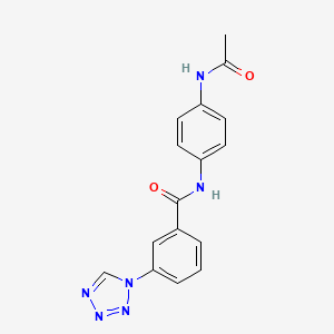 N-[4-(acetylamino)phenyl]-3-(1H-tetrazol-1-yl)benzamide